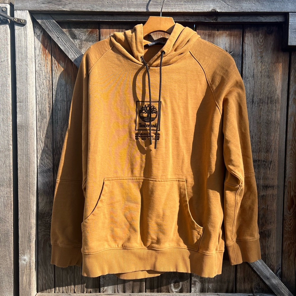 Timberland mustard colored sweatshirt